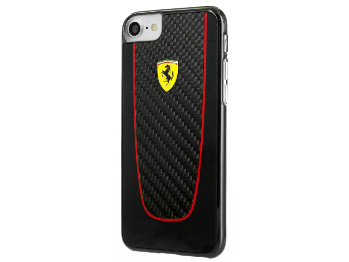 Ferrari Pit Stop Case Echt Carbon - iPhone SE / 8 / 7 hoesje