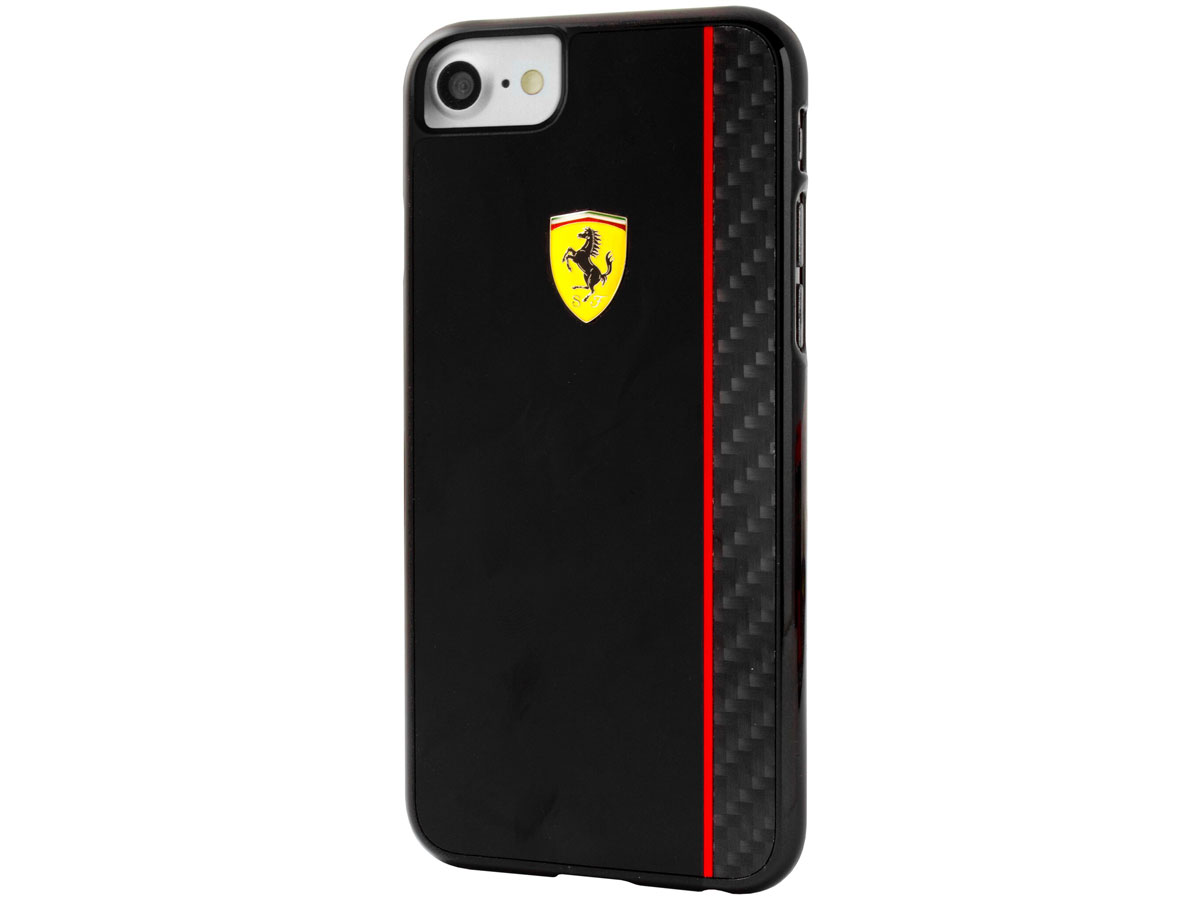 Ferrari Paddock Carbon Hard Case - iPhone SE / 8 / 7 hoesje