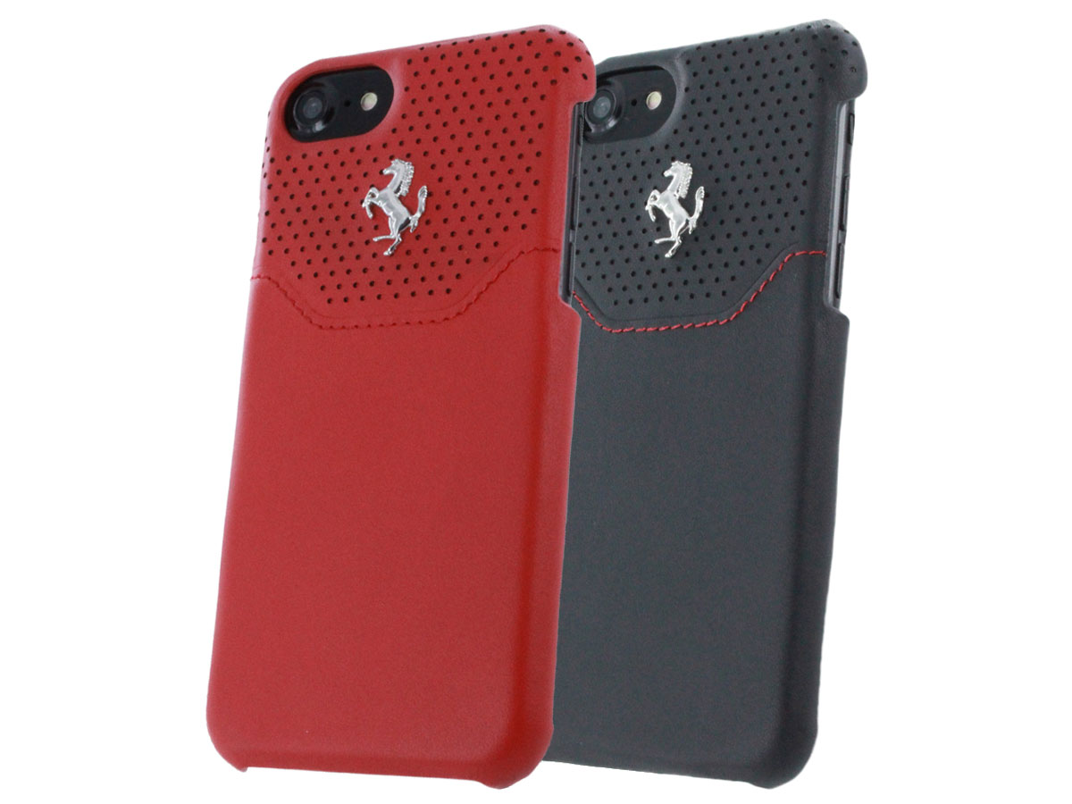 Ferrari Lusso Hard Case - Leren iPhone SE / 8 / 7 hoesje