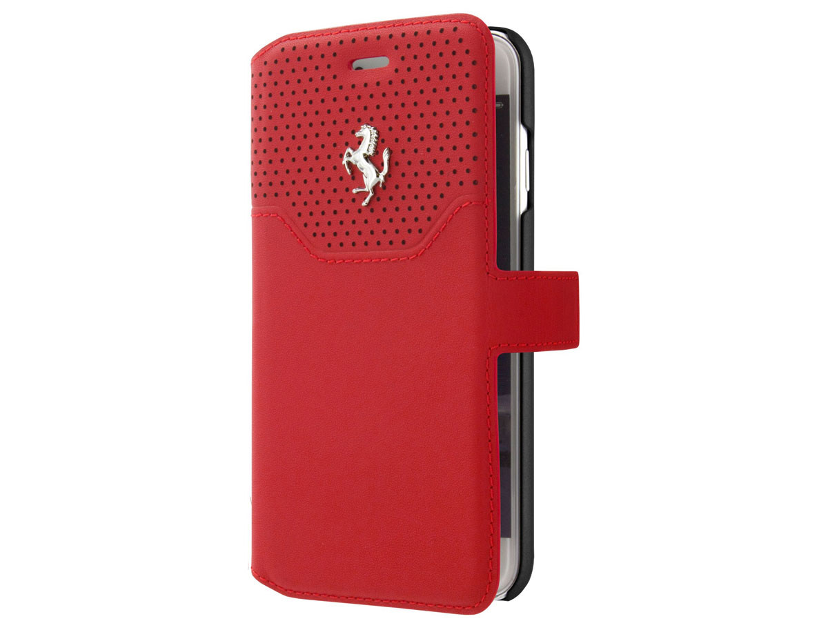 Ferrari Lusso Bookcase - iPhone SE / 8 / 7 hoesje Echt Leer