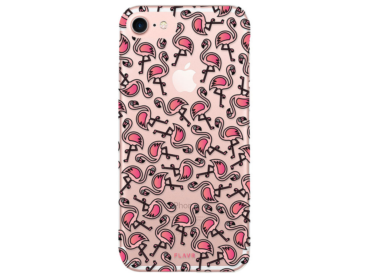 FLAVR Flamingo Case - Doorzichtig iPhone SE / 8 / 7 hoesje