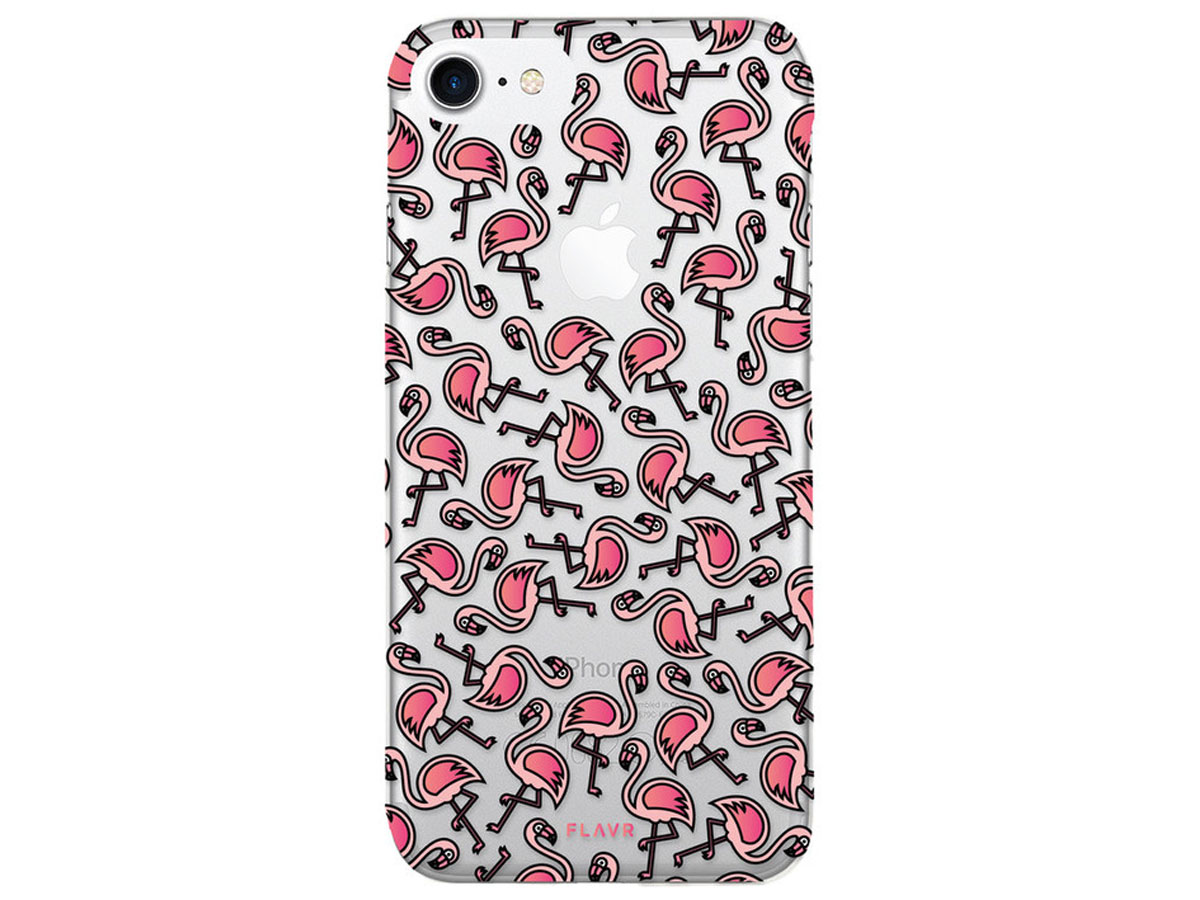 FLAVR Flamingo Case - Doorzichtig iPhone SE / 8 / 7 hoesje