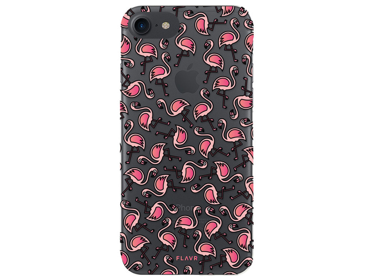 FLAVR Flamingo Case - Doorzichtig iPhone SE / 8 / 7 hoesje