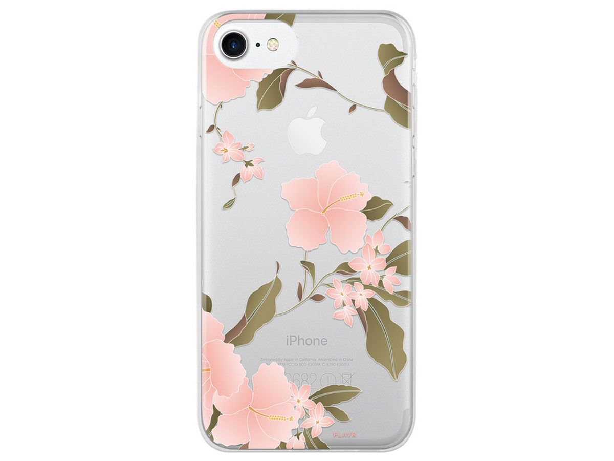 FLAVR Hibiscus Case - Doorzichtig iPhone 7/6s hoesje