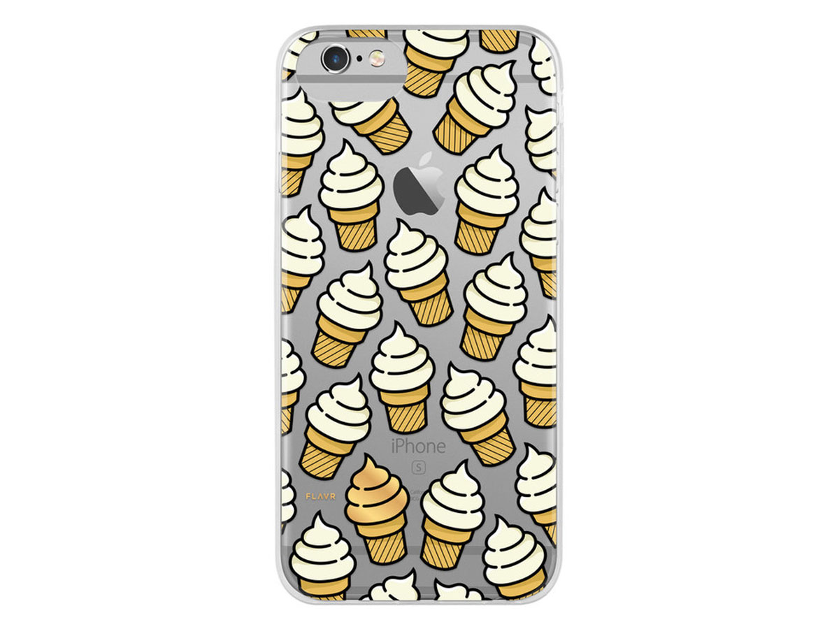 FLAVR Ice Cream Case - Doorzichtig iPhone SE / 8 / 7 / 6(s) hoesje