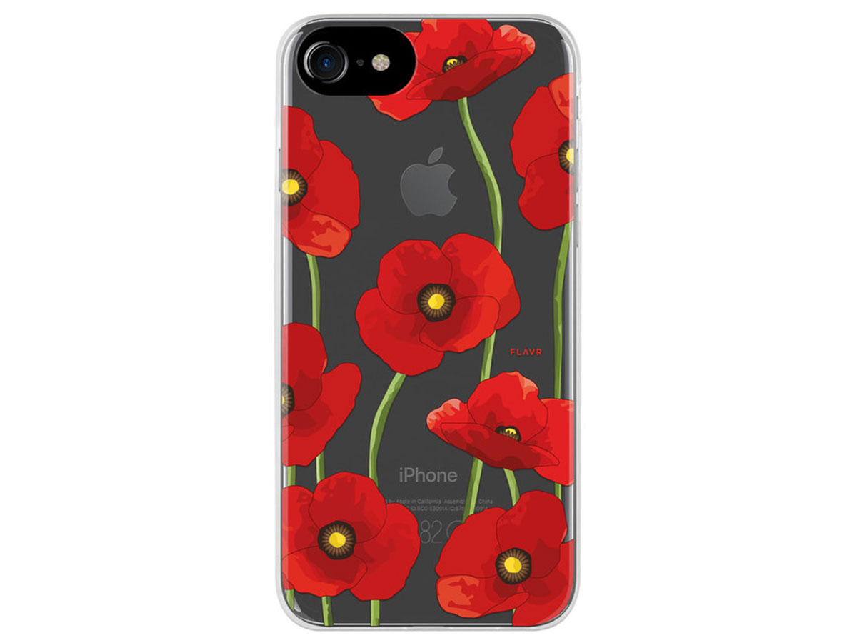 FLAVR Poppy Case - Doorzichtig iPhone 7/6s hoesje