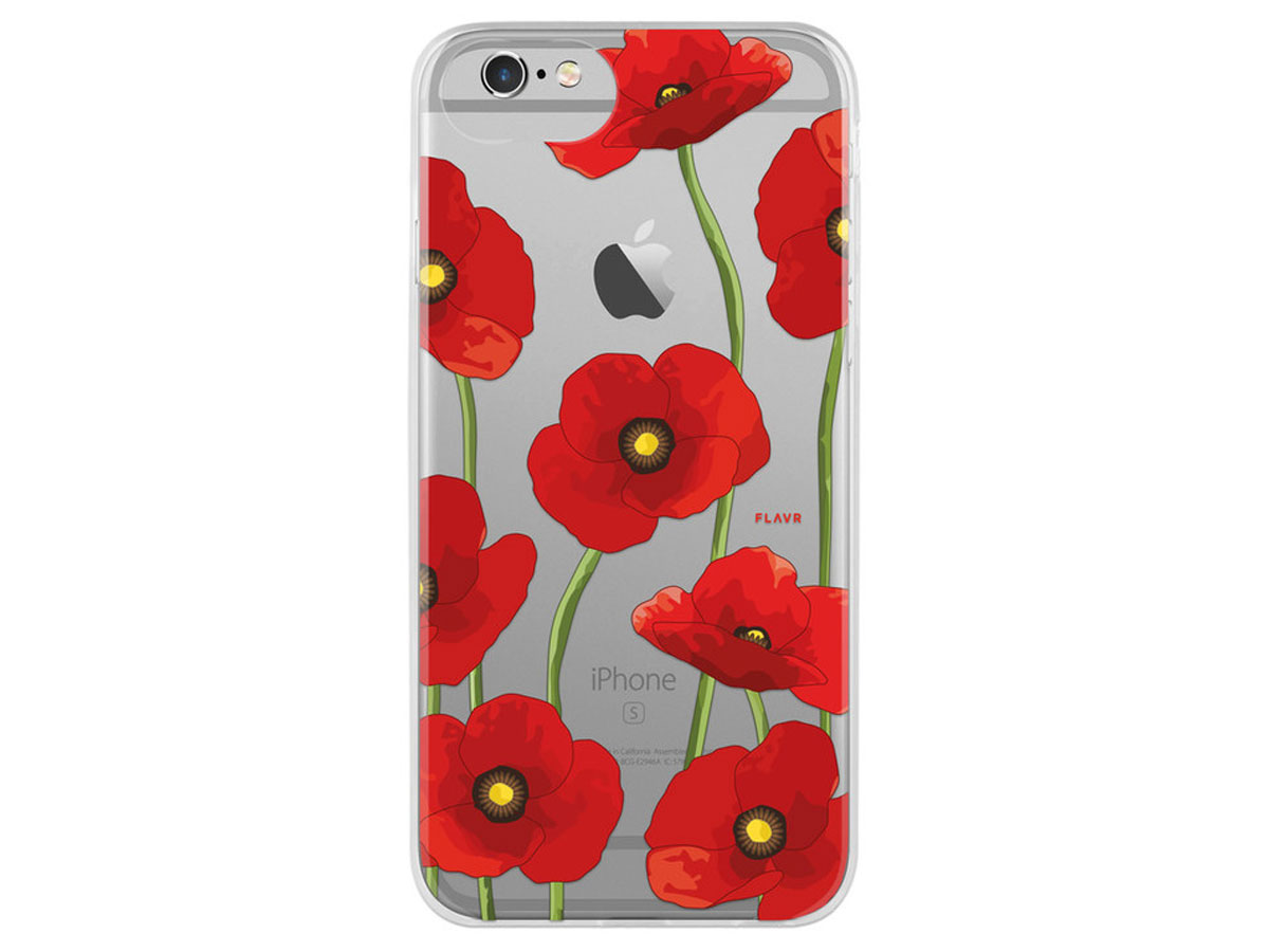 FLAVR Poppy Case - Doorzichtig iPhone 7/6s hoesje