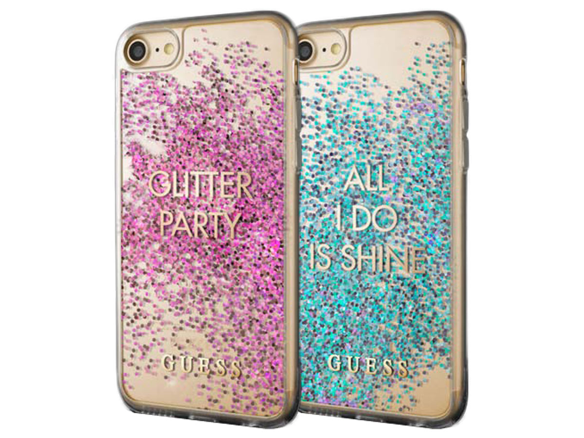 Guess Shine & Party Glitter Case - iPhone SE / 8 / 7 / 6(s) hoesje