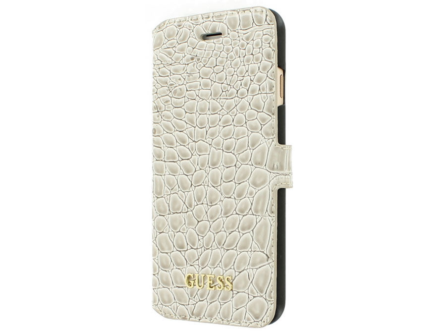 Guess Glossy Croco Bookcase - iPhone SE / 8 / 7 hoesje