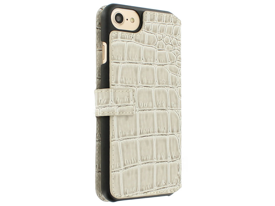 Guess Glossy Croco Bookcase - iPhone SE / 8 / 7 hoesje