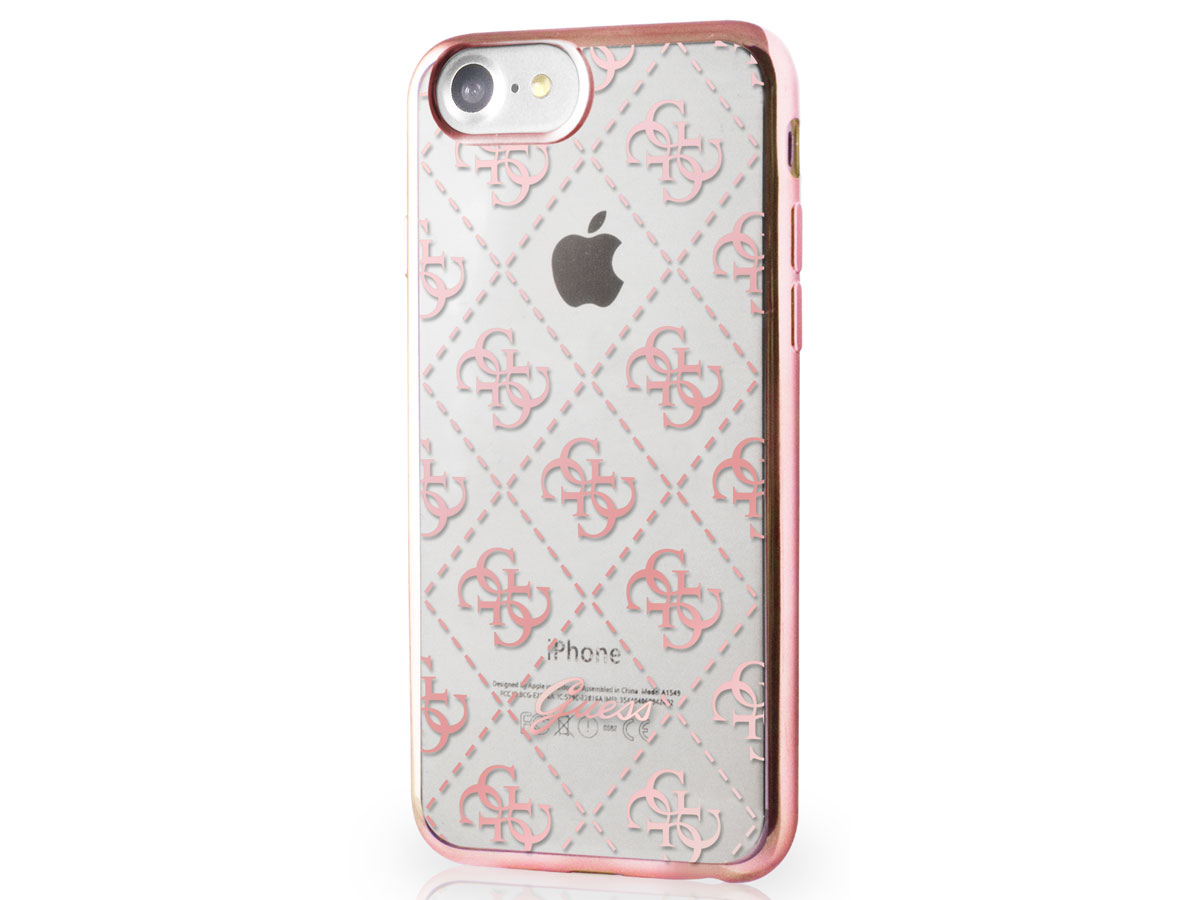 Guess Monogram TPU Case - iPhone SE / 8 / 7 hoesje