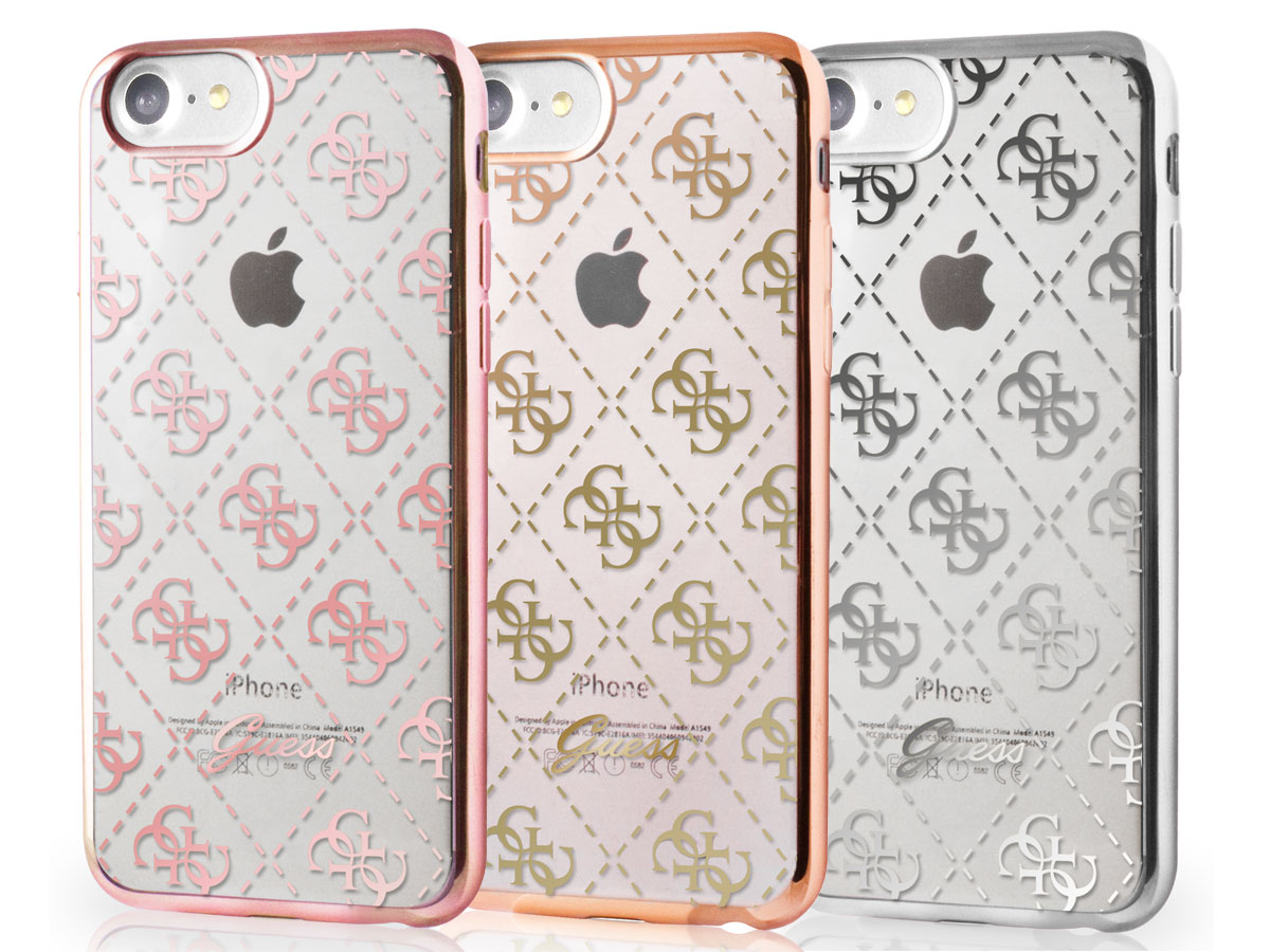 Guess Monogram TPU Case - iPhone SE / 8 / 7 hoesje