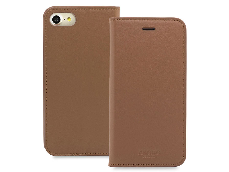 Knomo Premium Folio Case - Leren iPhone SE / 8 / 7 hoesje