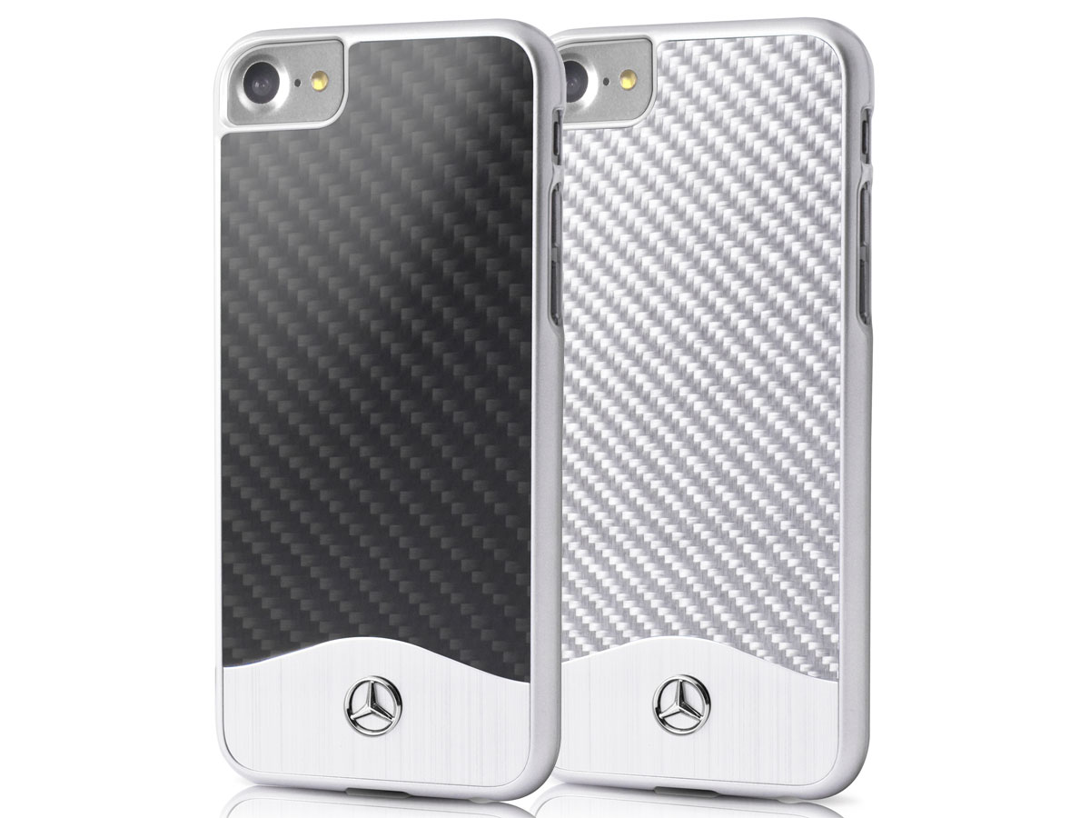 Mercedes-Benz Carbon Aluminium Case - iPhone SE / 8 / 7 hoesje