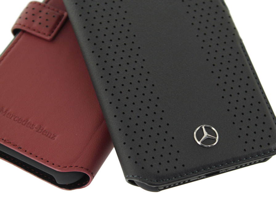 Mercedes-Benz Perf Leather Bookcase - iPhone SE / 8 / 7 hoesje