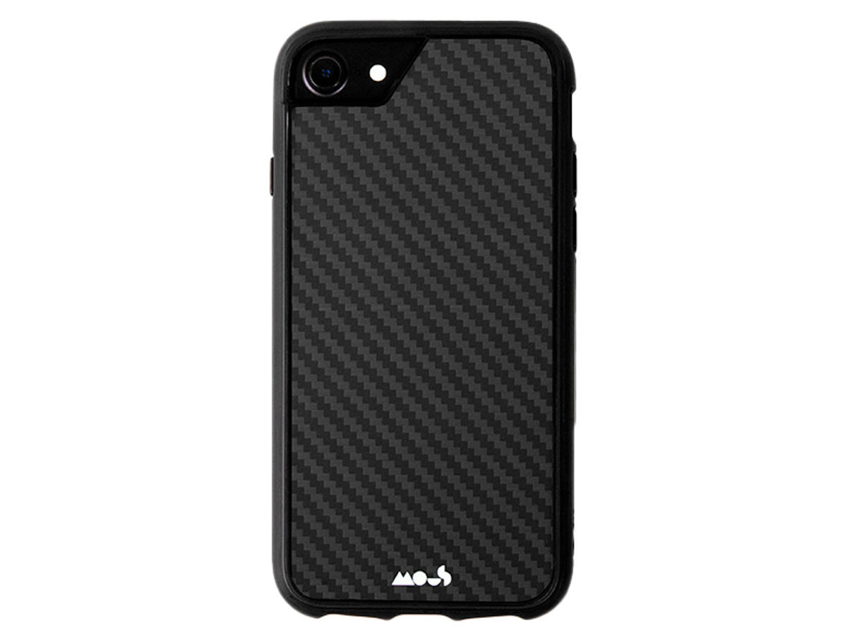 Mous Limitless 1.0 Case Carbon - iPhone SE / 8 / 7 / 6(s) hoesje