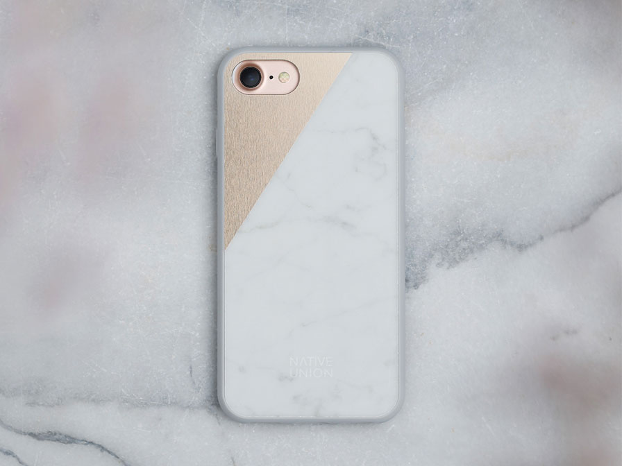 Native Union CLIC Marble - Marmeren iPhone SE / 8 / 7 hoesje