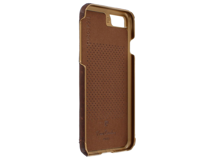 Pierre Cardin Swarovski Case - Leren iPhone SE / 8 / 7 hoesje