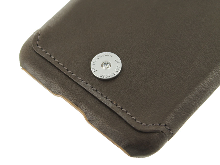 Pierre Cardin Swarovski Case - Leren iPhone SE / 8 / 7 hoesje