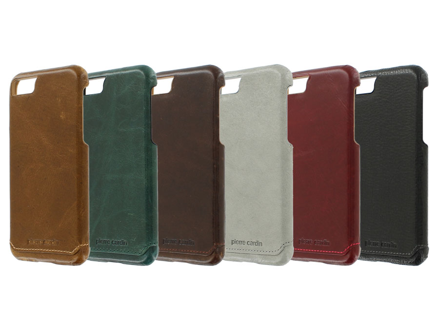 Pierre Cardin Slim Case - Leren iPhone SE / 8 / 7 hoesje