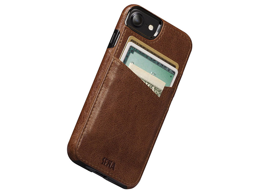 Sena Heritage Lugano Wallet - Leren iPhone SE / 8 / 7 hoesje