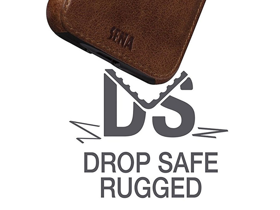Sena Heritage Lugano Wallet - Leren iPhone SE / 8 / 7 hoesje
