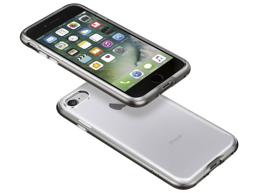 Spigen Neo Hybrid Crystal Case Space Grey - iPhone 7 hoesje