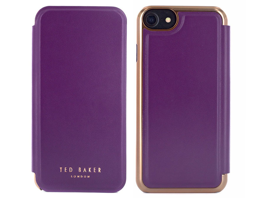 Ted Baker Shannon Deep Purple Iphone, Iphone 7 Bookcase Ted Baker London