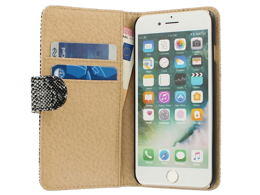 Snake Skin Bookcase - iPhone 7 hoesje