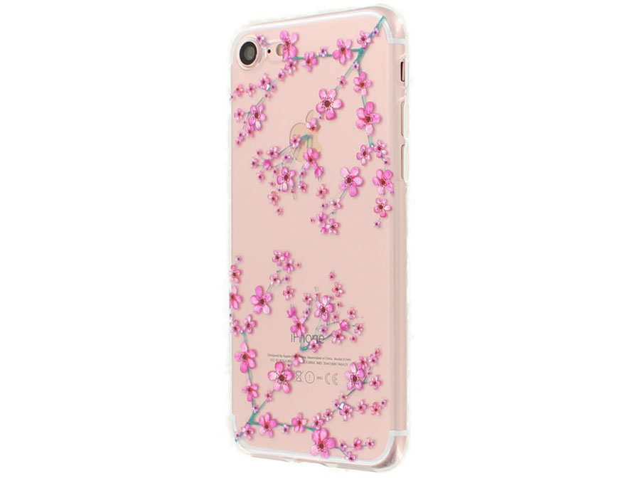 Blossom Series Crystal TPU Case - iPhone SE / 8 / 7 hoesje