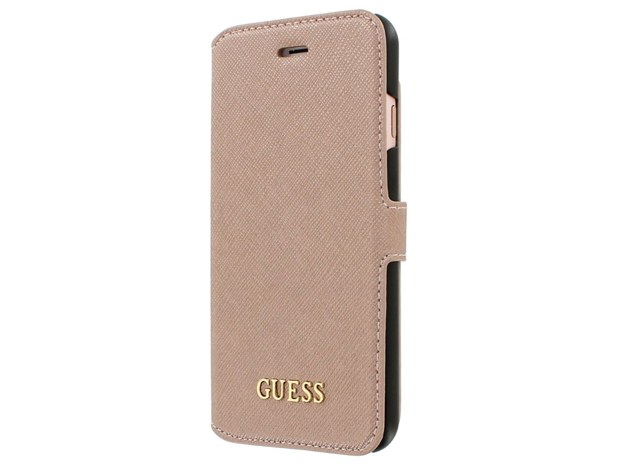 Guess Saffiano Bookcase - iPhone 8 Plus/7 Plus hoesje