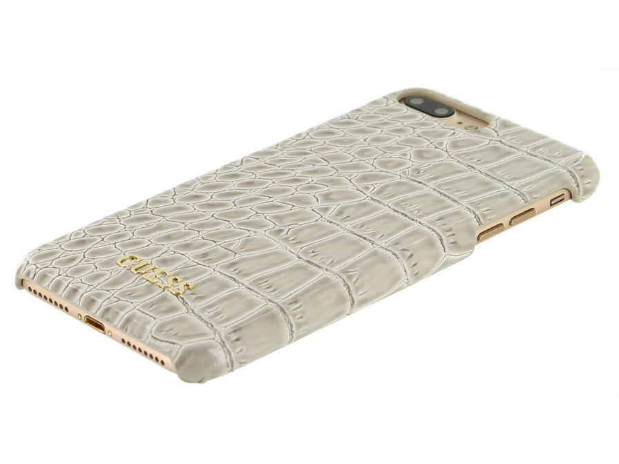 Guess Glossy Croco Hard Case - iPhone 8+/7+ hoesje