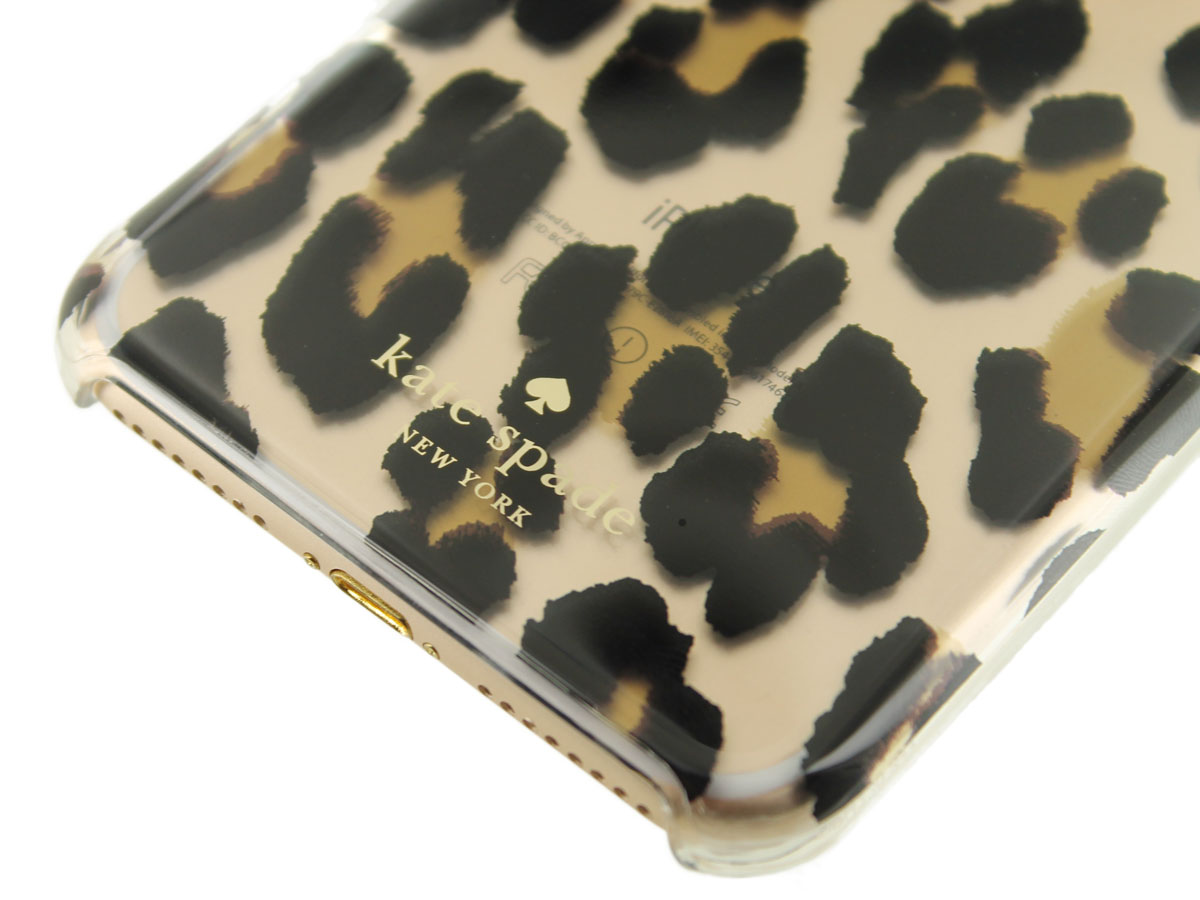 Kate Spade Leopard Clear Case - iPhone 8+/7+ Hoesje