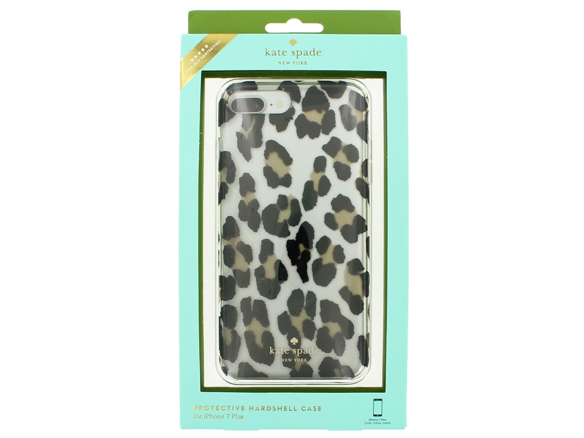 Kate Spade Leopard Clear Case - iPhone 8+/7+ Hoesje