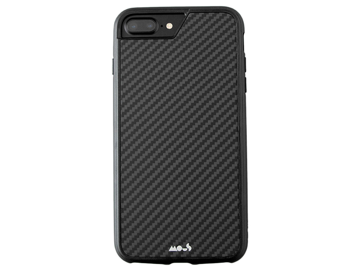 Mous Limitless 1.0 Case Carbon - iPhone 8+/7+/6+ hoesje