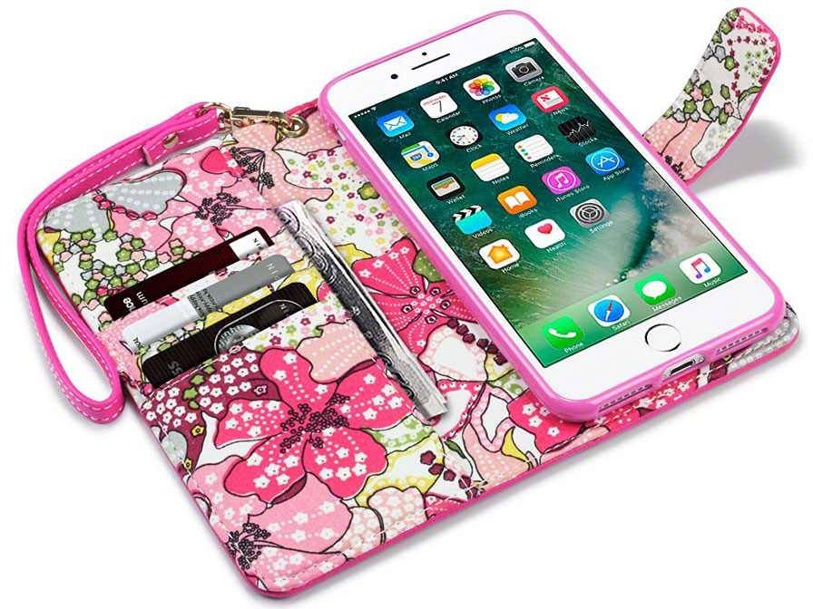 CaseBoutique Lily Bookcase - iPhone 8 Plus / 7 Plus hoesje