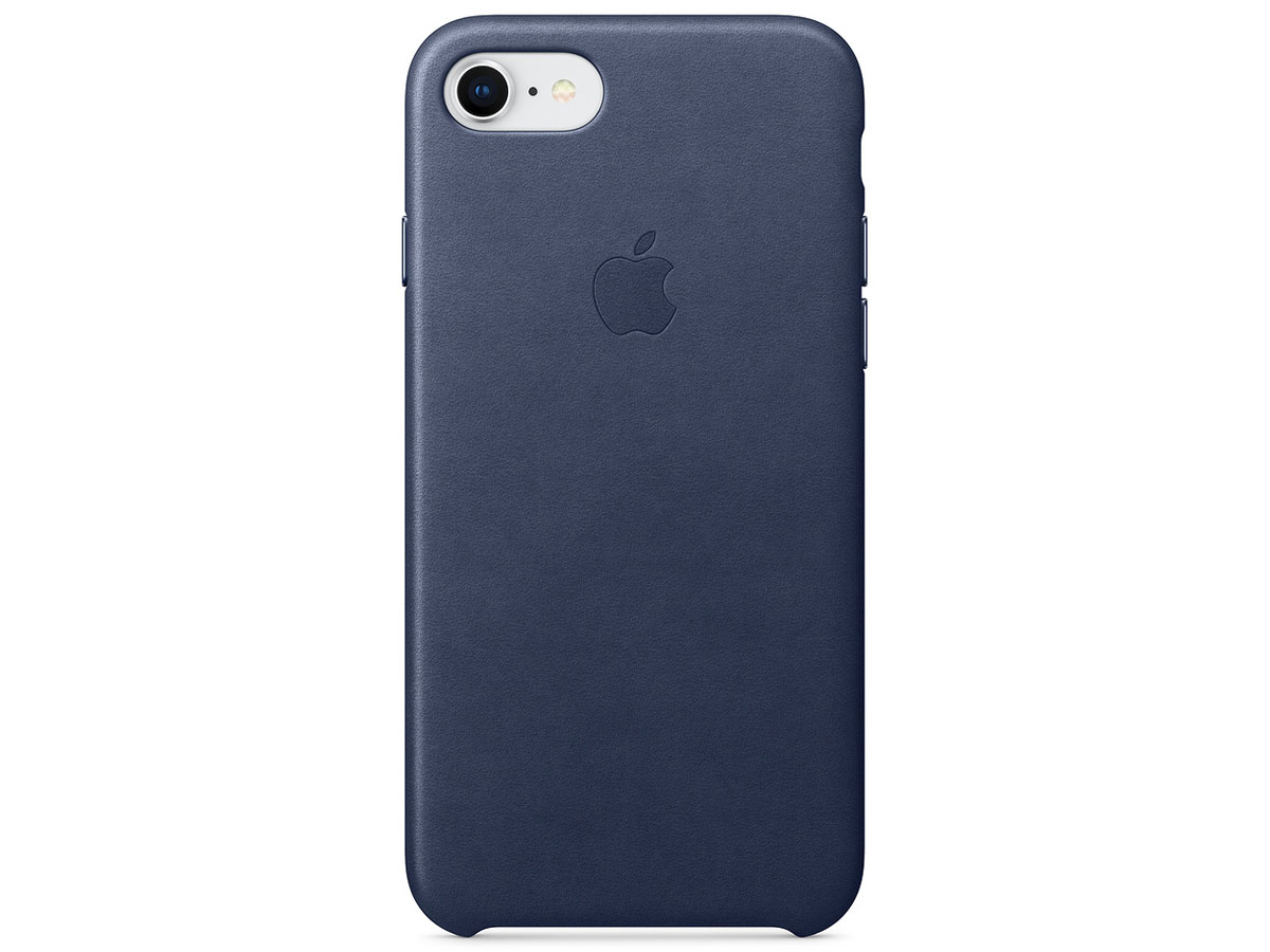 Apple Leren Case Donkerblauw - Origineel iPhone SE / 8 / 7 hoesje