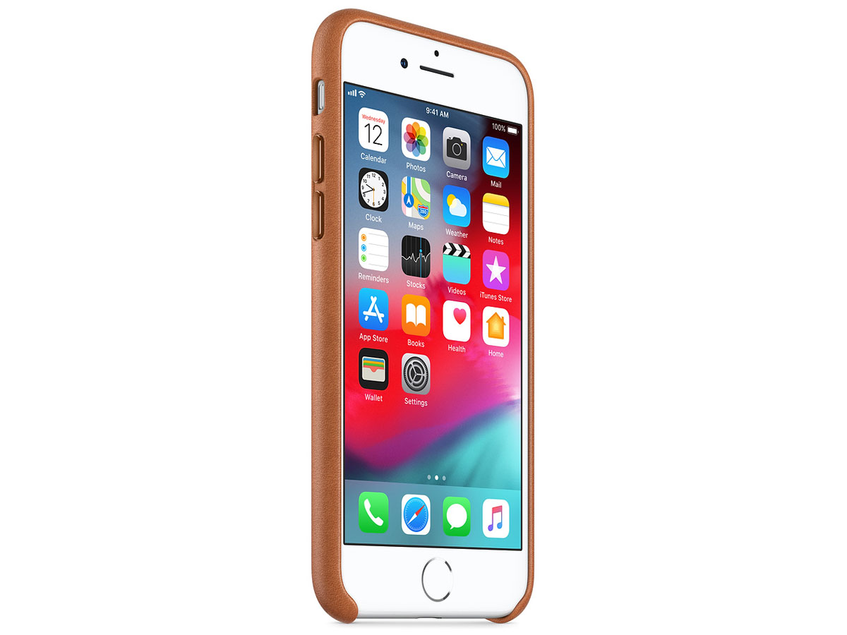 Apple Leren Case Bruin - Origineel iPhone SE / 8 / 7 hoesje