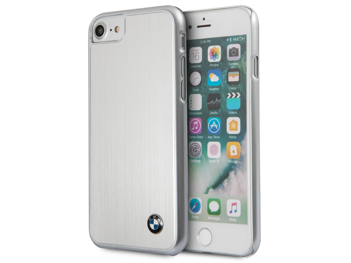 BMW Brushed Aluminium Hard Case - iPhone SE / 8 / 7 hoesje