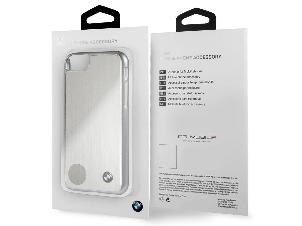 BMW Brushed Aluminium Hard Case - iPhone SE / 8 / 7 hoesje