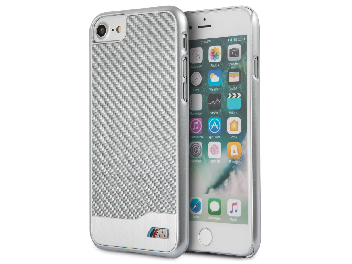 BMW Carbon Aluminium Case - iPhone SE / 8 / 7 hoesje