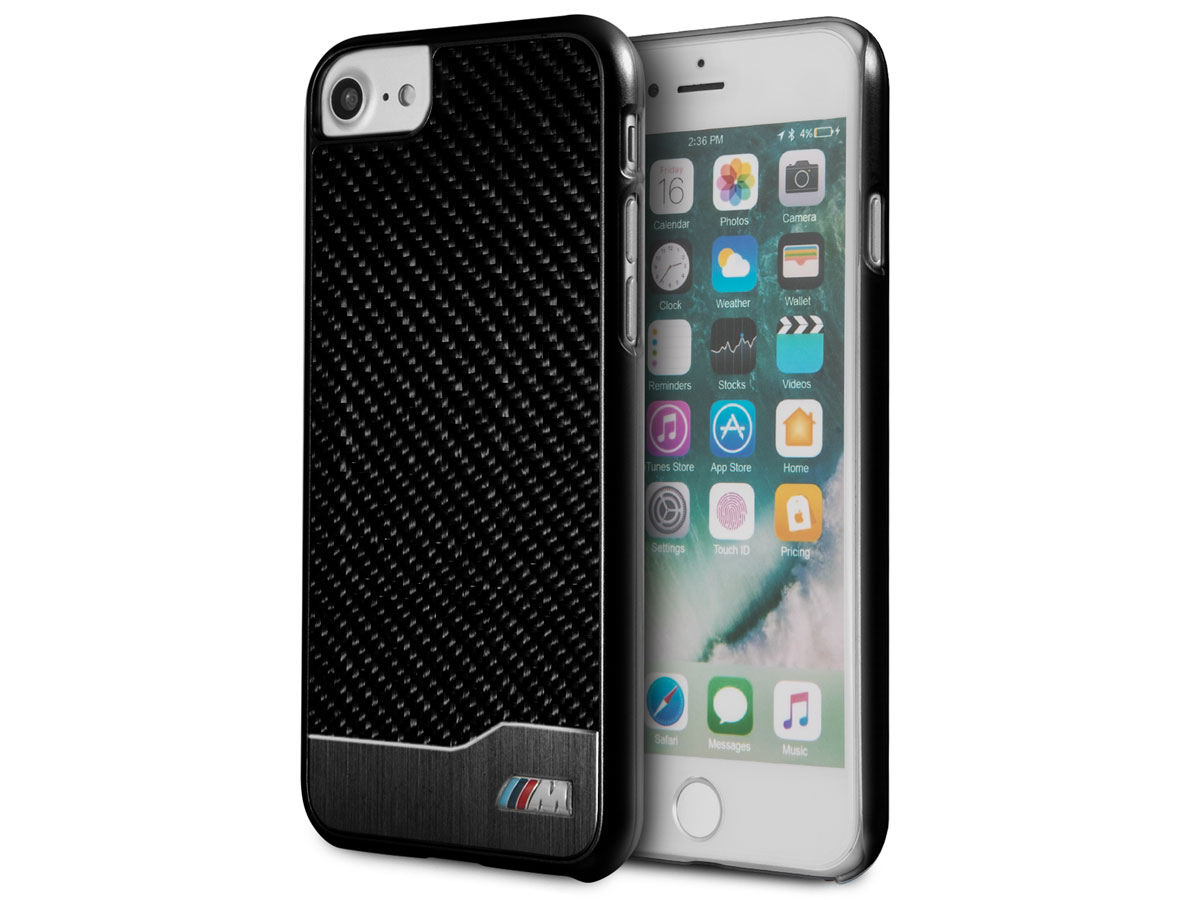 BMW Carbon Aluminium Case - iPhone SE / 8 / 7 hoesje
