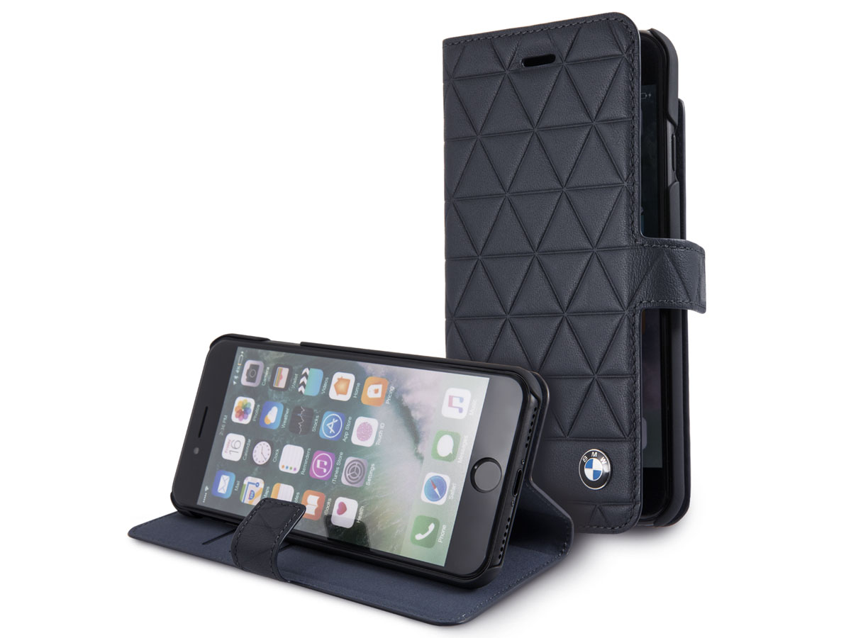 BMW Hexagon Bookcase Navy - iPhone SE 2020 / 8 / 7 / 6(s) hoesje Leer