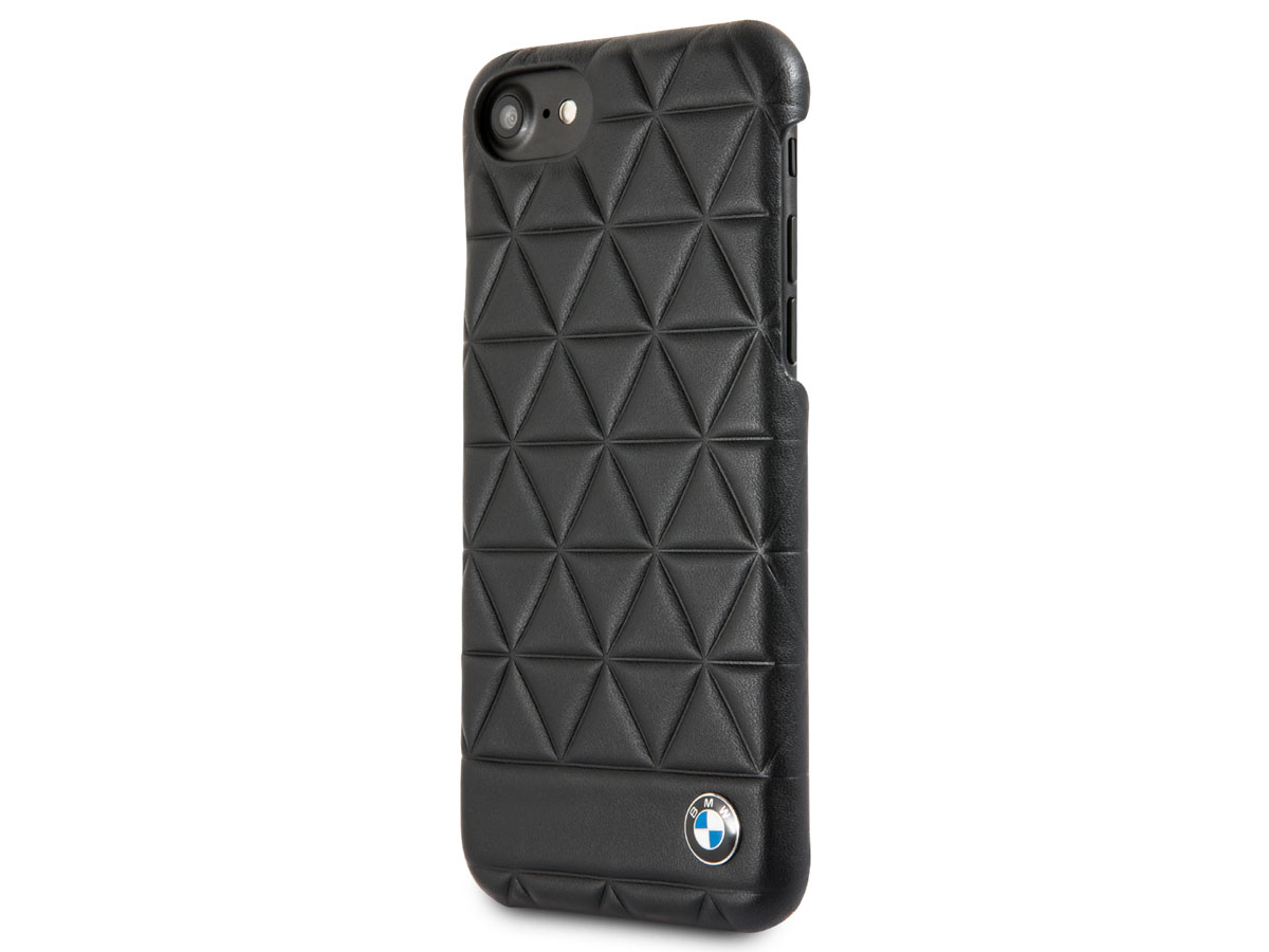 BMW Hexagon Hard Case - Leren iPhone SE / 8 / 7 / 6(s) hoesje