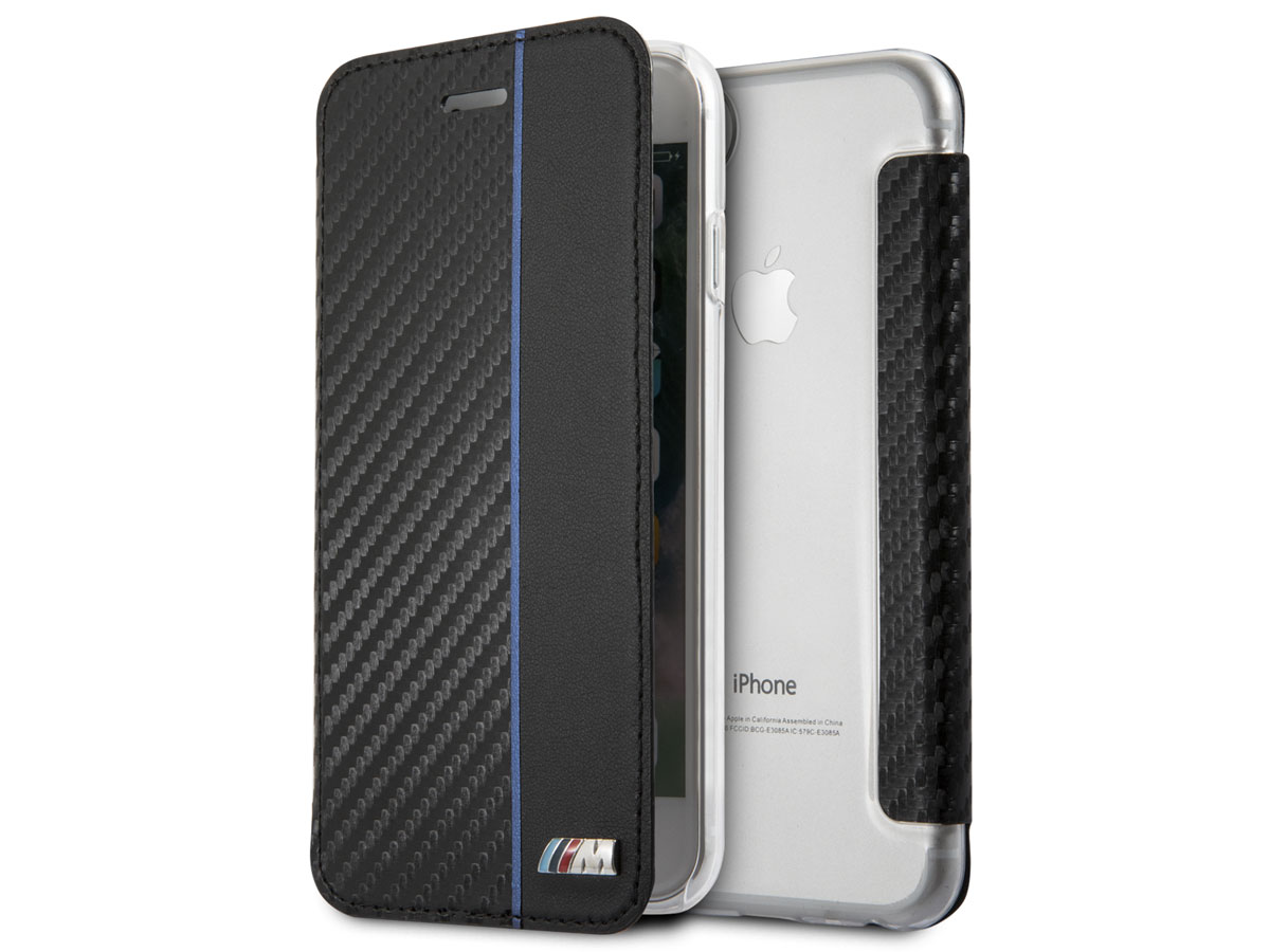 BMW M Sport Book Case Blauw - iPhone SE / 8 / 7 / 6(s) hoesje