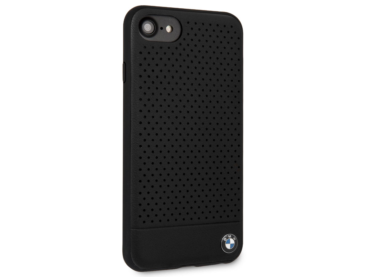 BMW Perforated Case Zwart Leer - iPhone SE / 8 / 7 / 6(s) hoesje