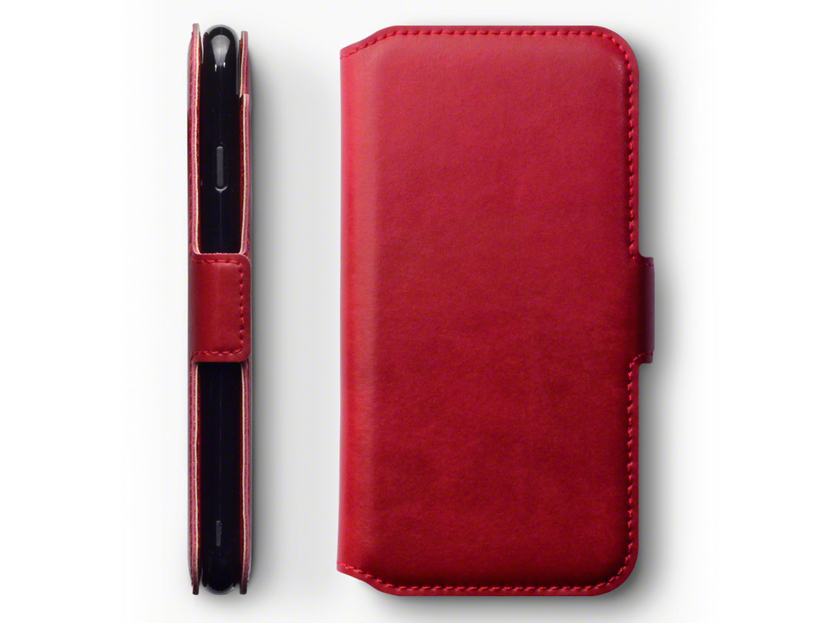 CaseBoutique Slim Book Rood Leer - iPhone SE 2020 / 8 / 7 hoesje