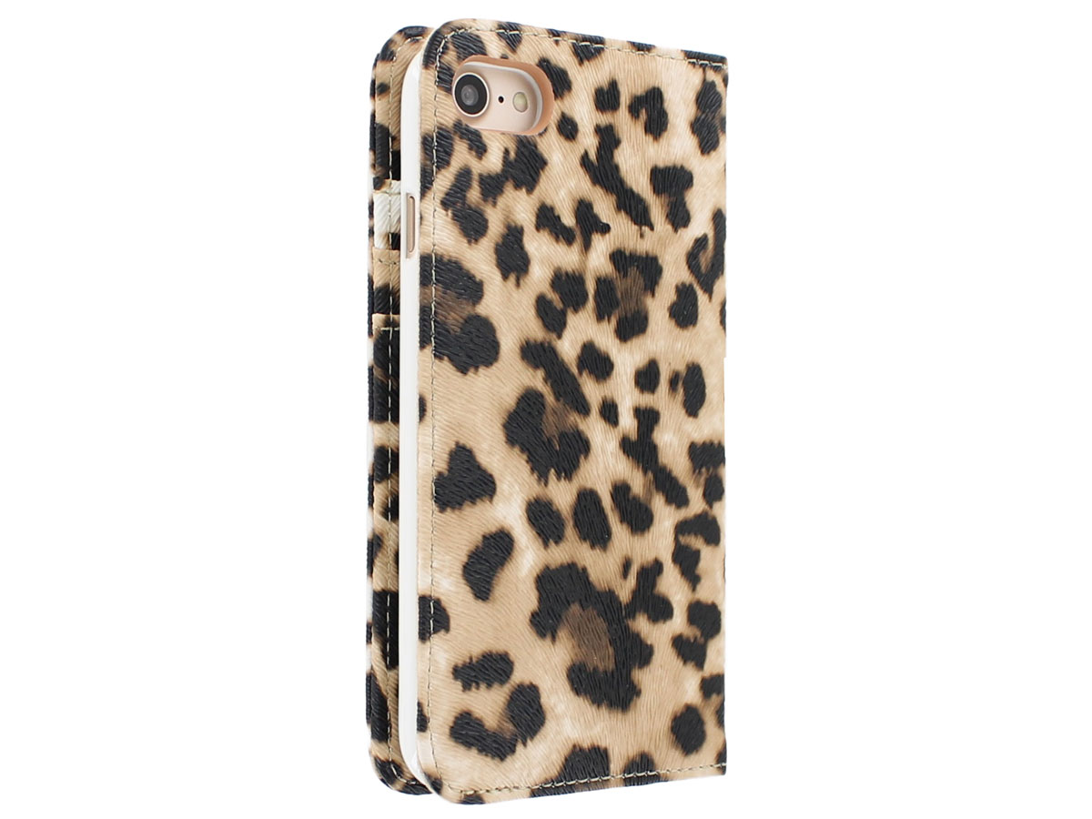 Leopard Bookcase - iPhone SE / 8 / 7 hoesje