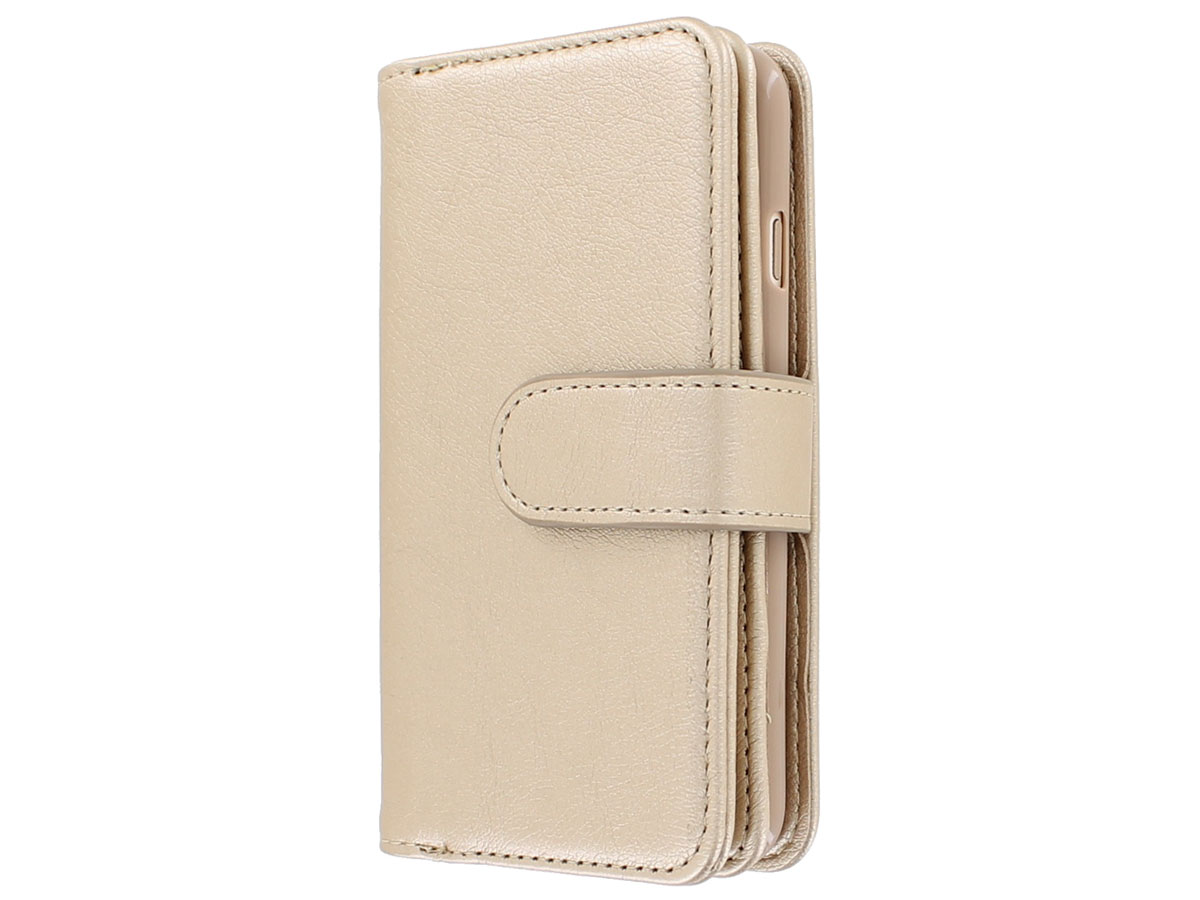 Full Wallet Book Case XL Goud - iPhone SE / 8 / 7 hoesje 