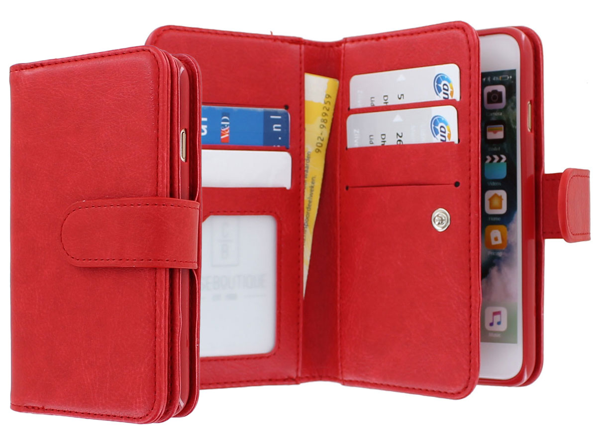 Full Wallet Book Case XL Rood - iPhone SE / 8 / 7 hoesje 